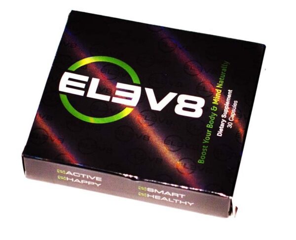 Cápsulas verdes BEpic ELEV8 suplemento de energía y claridad