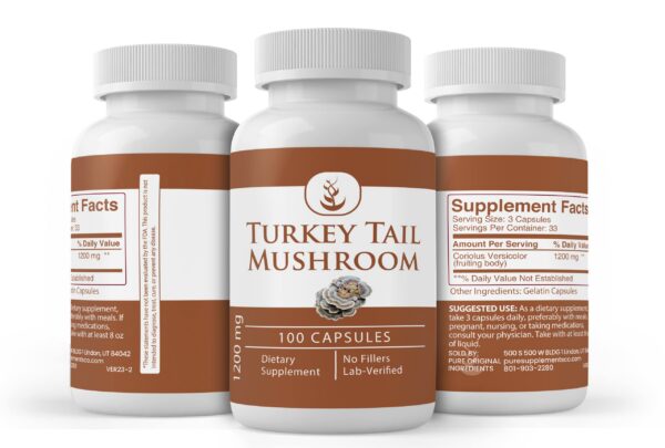 Capsulas verified de champiñón Turkey Tail sin diluir