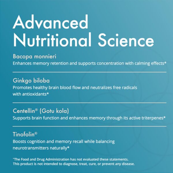 Version 1.0.0 Cápsulas Vibrant Mind suplemento para memoria concentración bacopa ginkgo