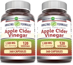 Version 1.0.0 Capsulas Vinagre Sidra Manzana 1500 mg - Amazing Formulas