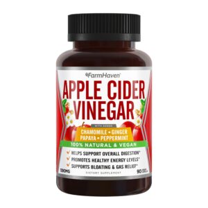 Cápsulas vinagre sidra manzana con hierbas calmantes