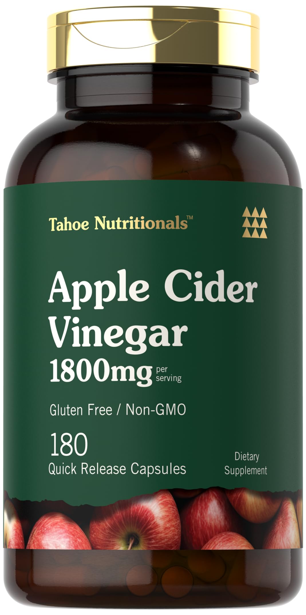 Tahoe Nutritionals Apple Cider Vinegar, 1800 mg