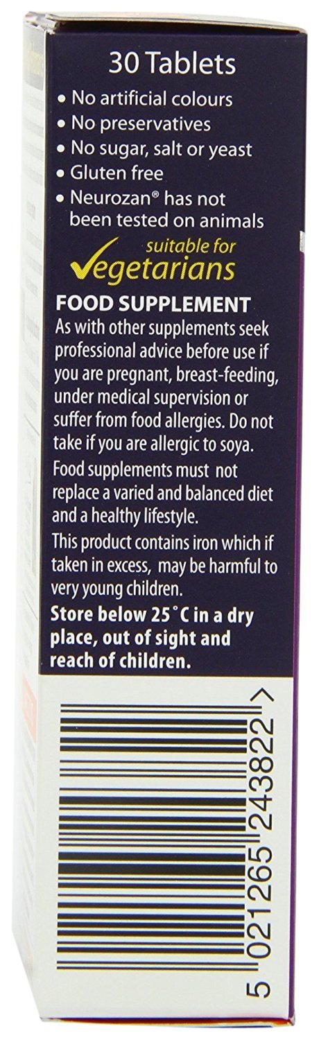 Cápsulas Vitabiotics Neurozan para rendimiento mental