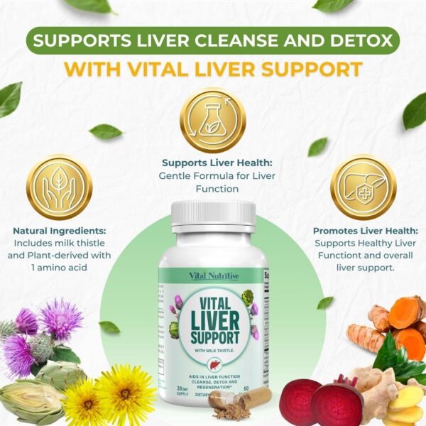 cápsulas Vital Liver Support salud hígado VITAL NUTRITIVE