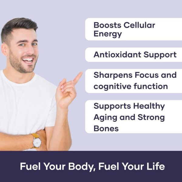 Capsulas para vitalidad y energía con NAD+ y vitamina B3