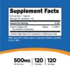 Cápsulas de vitamina B1 Nutricost 500 mg