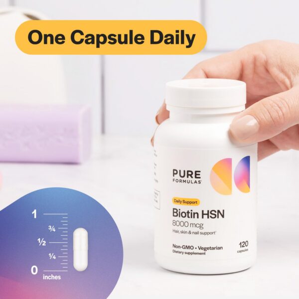 Cápsulas vitamina B7 para metabolismo y sistema nervioso