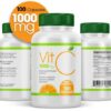 Cápsulas de vitamina c 1000mg suplemento dietético