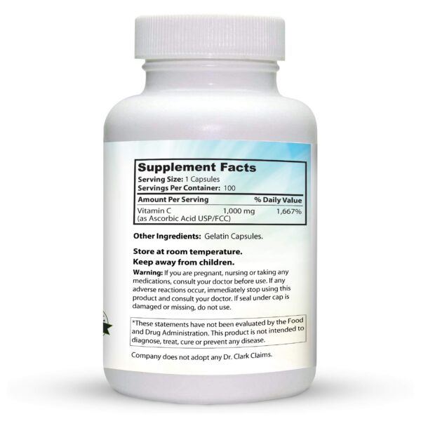 Version 1.0.0 Cápsulas vitamina C Dr Clark apoyo tejido y sistema inmunológico