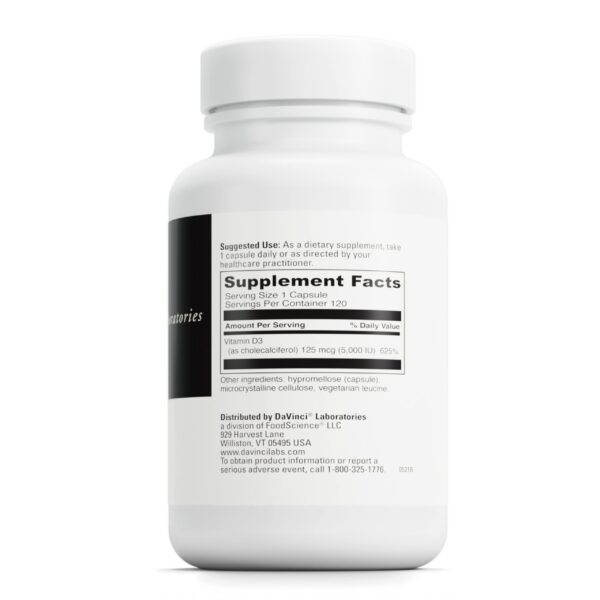 Version 1.0.0 Cápsulas vitamina d3 davinci 5000 ui para salud ósea