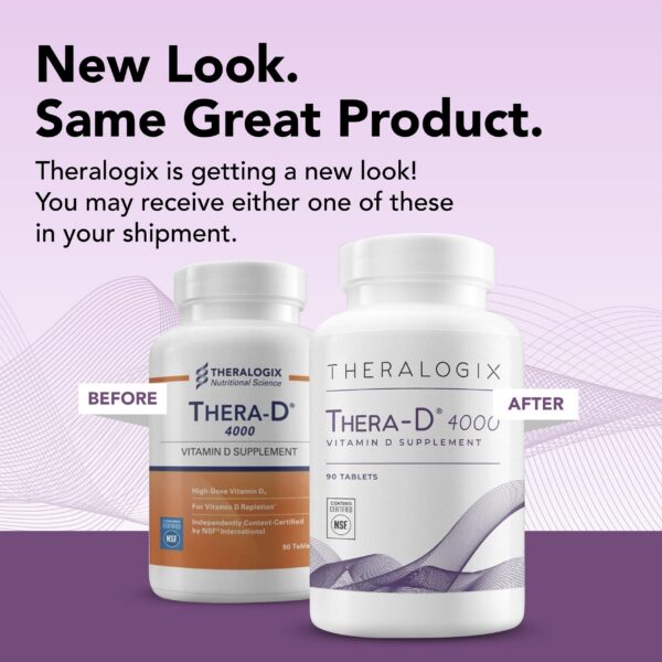 Version 1.0.0 Cápsulas vitamina d3 Theralogix Thera-D para salud ósea