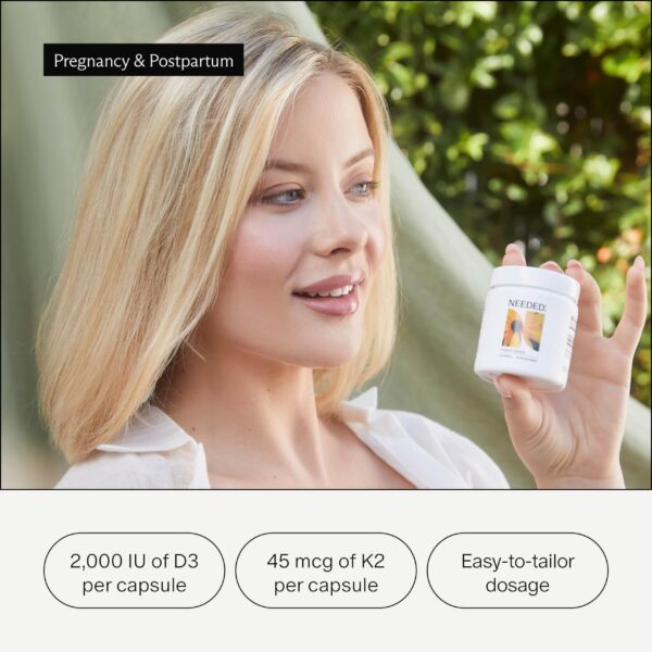 Cápsulas vitamina prenatal Needed detalle