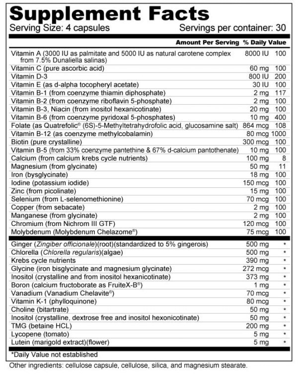 Cápsulas de vitamina prenatal Wellness Resources