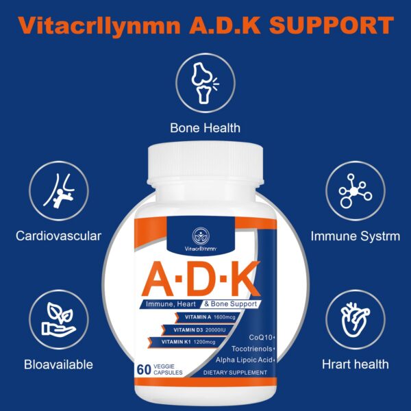 Cápsulas vitaminas ADK VITACRLLYNMN frontal