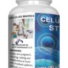 Cápsulas Vitamisan células madres alga azul-verde en frasco blanco