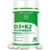 Cápsulas vitaminicas D3 K2 con magnesio New Elements envase frontal