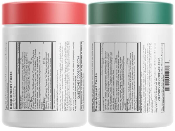 Cápsulas de vitaminas y minerales Codeage Instantfood
