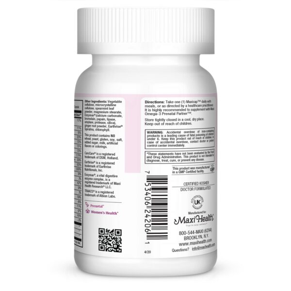 cápsulas vitamínicas para embarazo maxi health