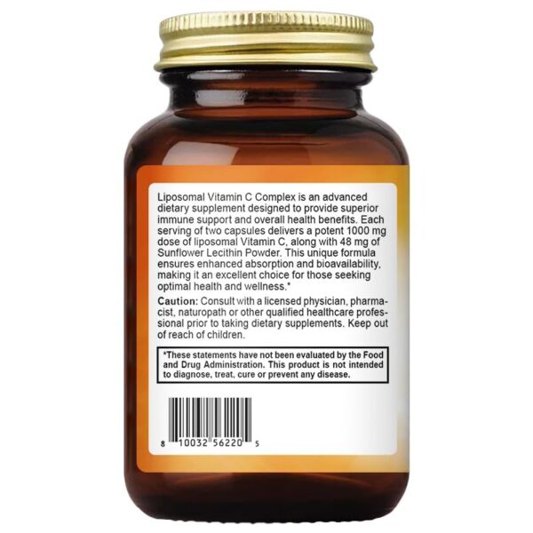 Cápsulas vitaminicas de vitamina C liposomal oppuland