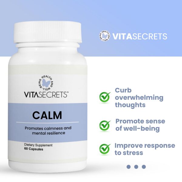 Cápsulas vitamínicas Vitasecrets Calm para equilibrio mental