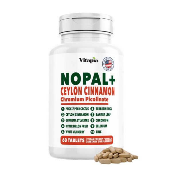 Version 1.0.0 Cápsulas Vitapia Nopal Cactus y Canela Ceilán frasco