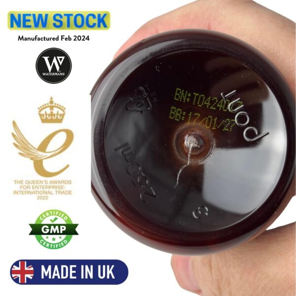 Version 1.0.0 Cápsulas Watermans Allevi8 cúrcuma jengibre incienso y vitamina D