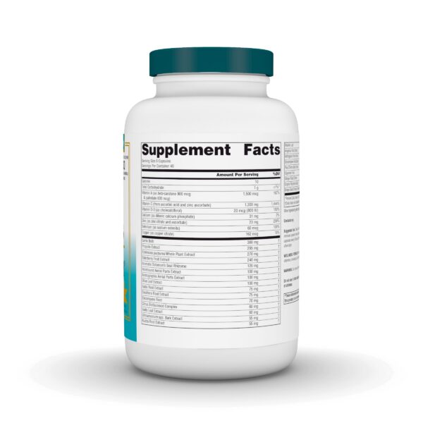 Version 1.0.0 Cápsulas Wellness Formula mostrando tamaño