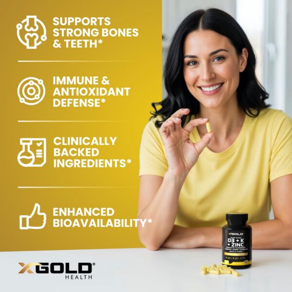 Cápsulas en envase de X Gold Health 8 en 1