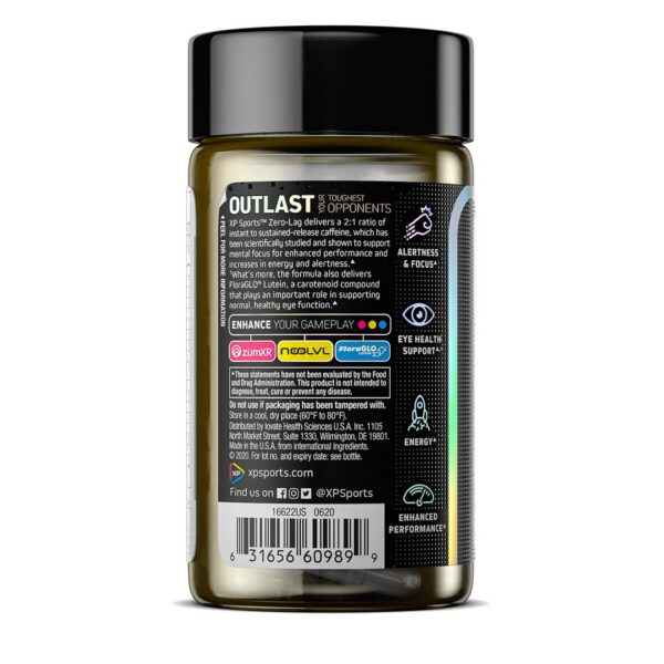 Cápsulas XP Sports energía para gamers fotograma lateral