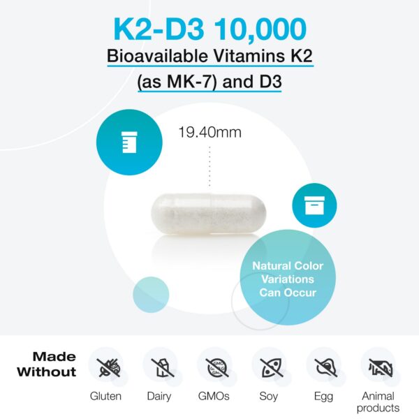 Cápsulas XYMOGEN K2-D3 para salud ósea