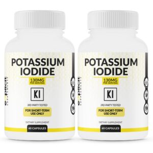 Frontal de paquete de cápsulas de yoduro de potasio
