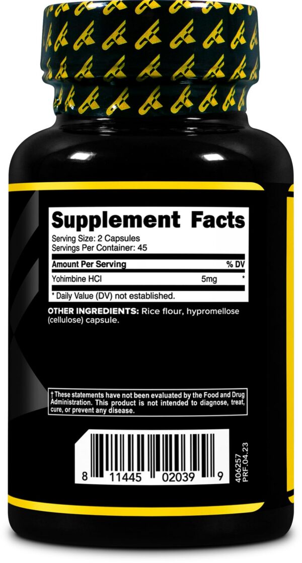 Cápsulas de Yohimbina HCl para salud natural PrimaForce 90 unidades