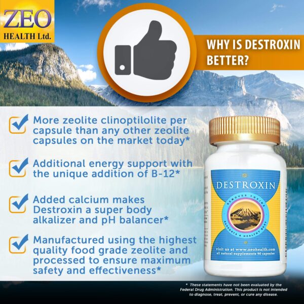 Version 1.0.0 Cápsulas de zeolita con vitamina B12 y calcio DESTROXIN