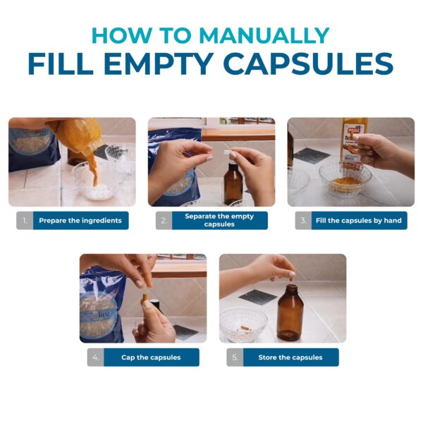 Envase transparente capsuline tamaño 0