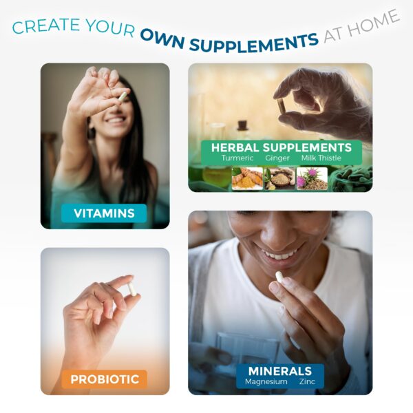 Cápsulas vacías transparentes de gelatina