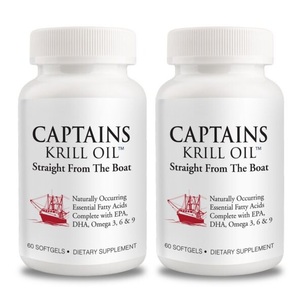 Captains Krill Oil Softgels botella