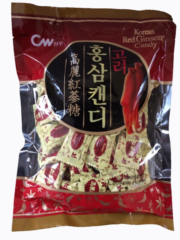 Version 1.0.0 Caramelos ginseng rojo coreano Cheongwoo paquete 300g