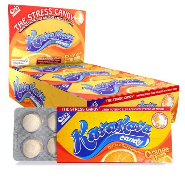 Caramelos Kava Kava Ozia Originals sabor naranja para relajación