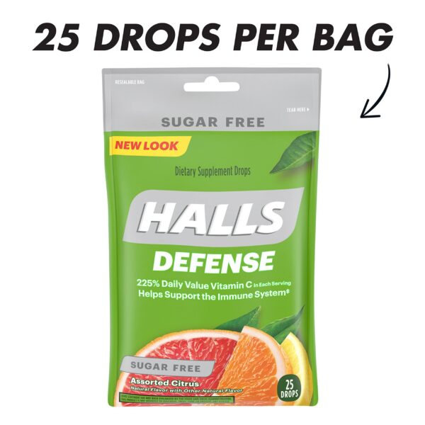 Caramelos vitamina C HALLS Defense sin azúcar