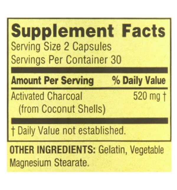 Cápsulas de carbón activado