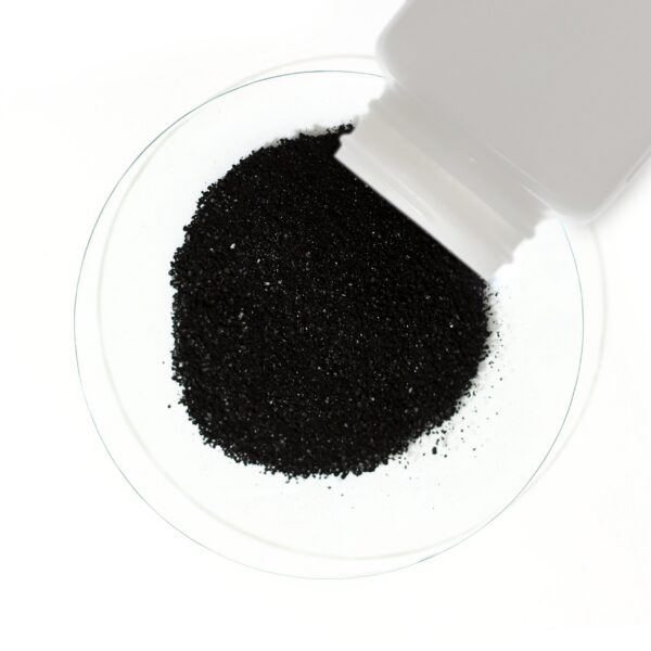 Polvo carbón activado grado alimenticio seguro uso