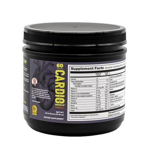 Etiqueta frontal del producto Cardio Miracle