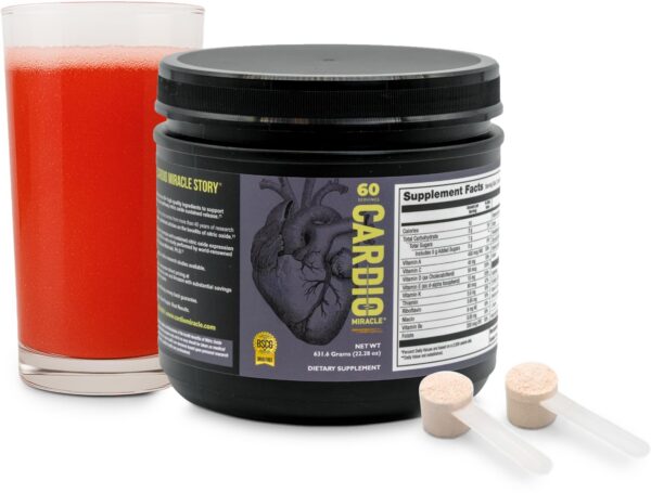 Cardio Miracle frasco con etiqueta frontal