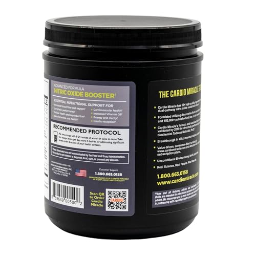 Version 1.0.0 Frasco de Cardio Miracle en fondo blanco