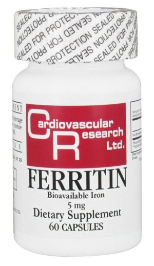 Version 1.0.0 Frente del envase Cardio Research Ferritin 60c