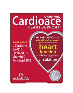 Cardioace Vitabiotics envase de 30 tabletas salud cardiovascular
