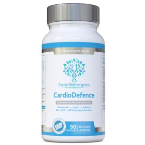 Frasco de CardioDefence 90 cápsulas Swiss Bioenergetics