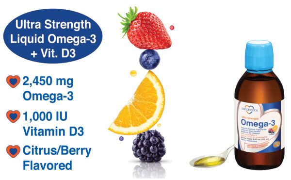 Etiqueta de CardioTabs Omega-3 liquido