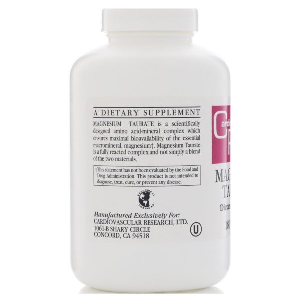 Detalle de cápsulas de magnesio taurate 125 mg