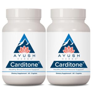 Carditone Ayush Herbs suplemento herbal para presión arterial caja frontal